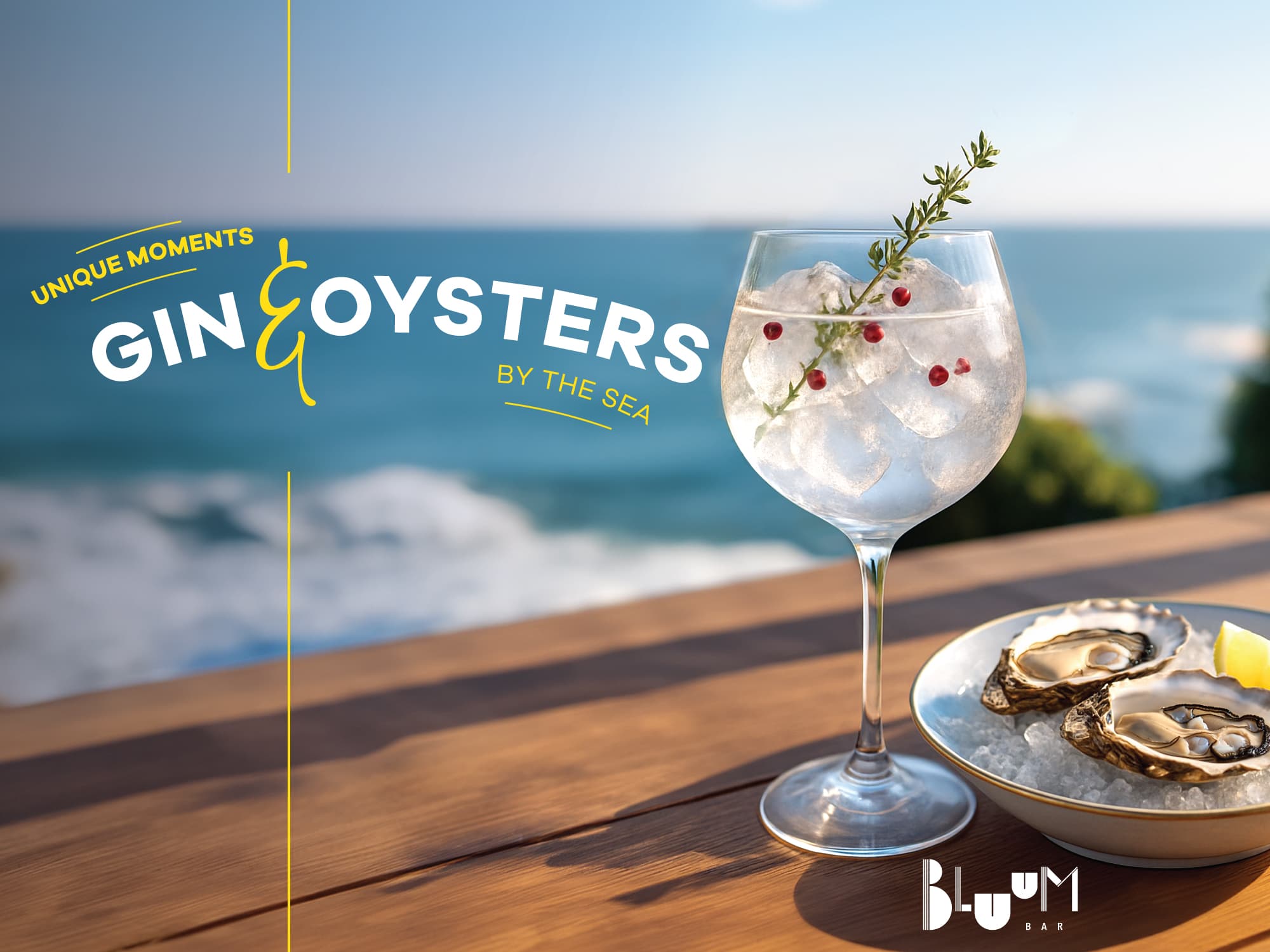 Gin Oysters Bluum Bar EPIC SANA Algarve